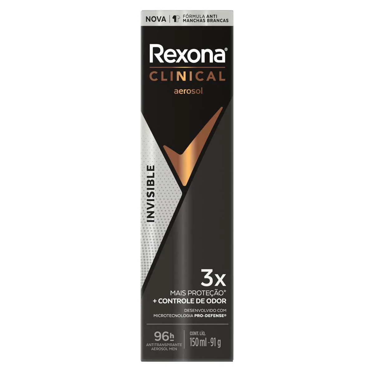 DESOD AERO REXONA CLINICAL INVISIBLE 150ML