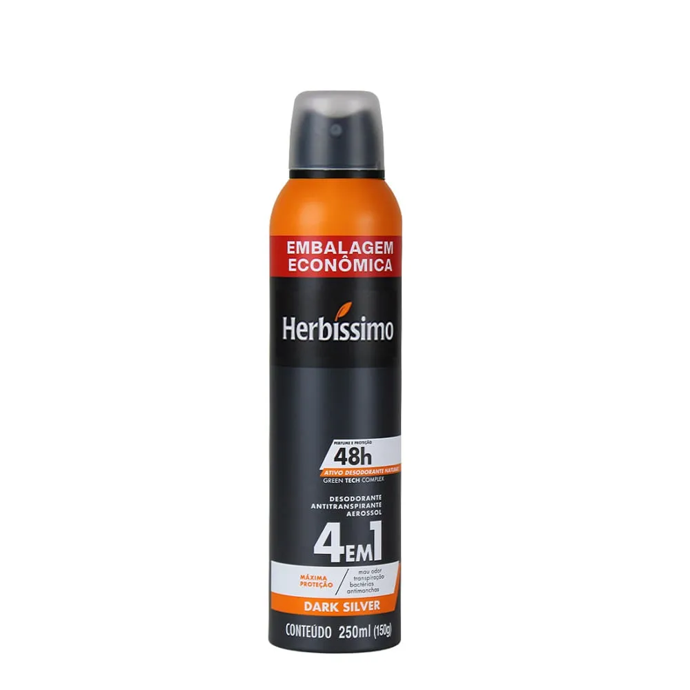 DESOD HERBISSIMO AERO DARK SILVER 250ML