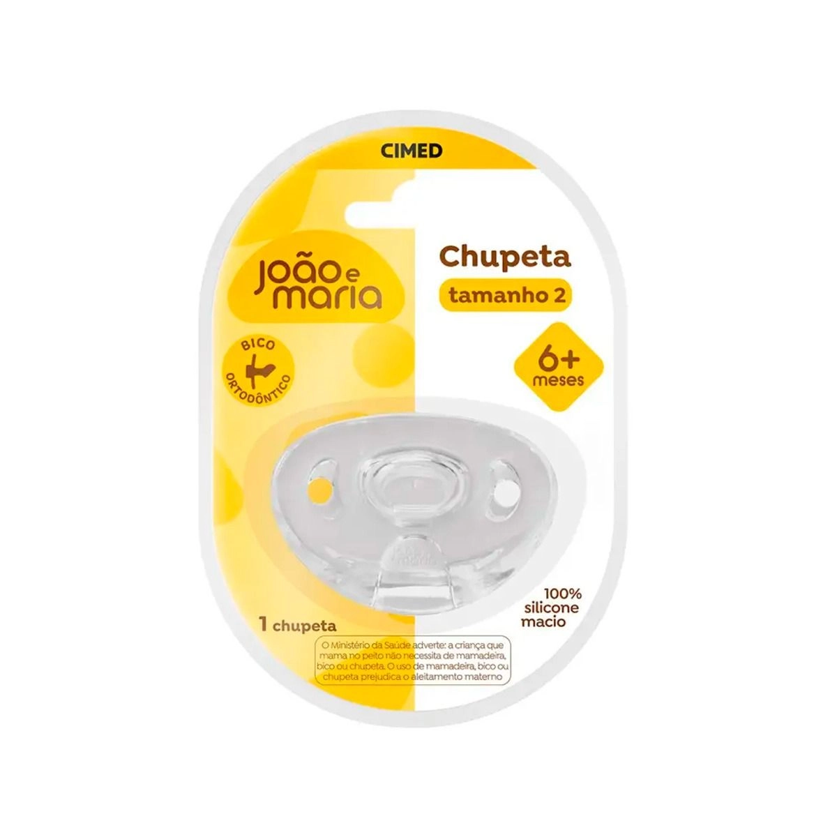 CHUPETA JOAO E MARIA ORTO SILICONE TAM 2