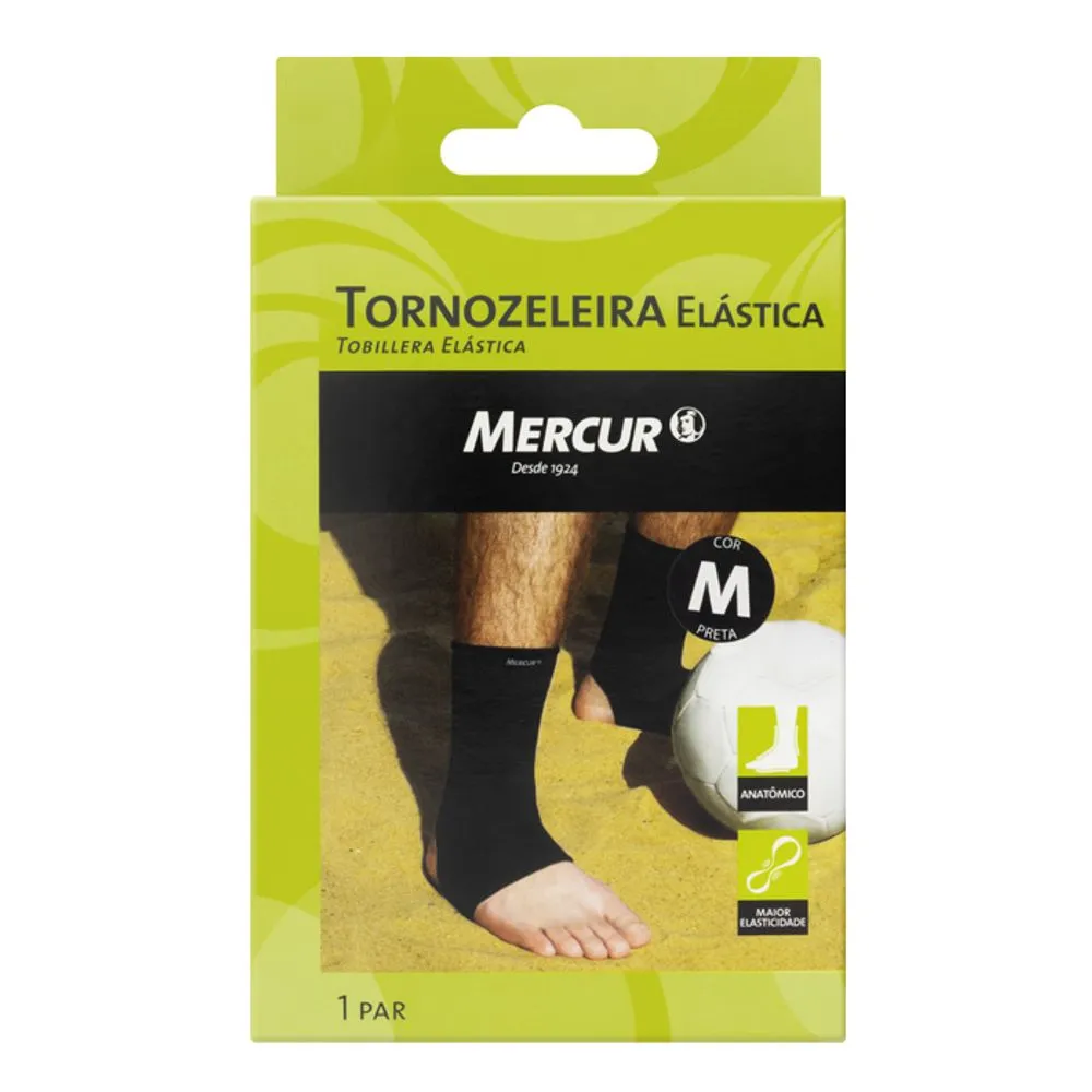 TORNOZELEIRA ELASTICA PRETA M