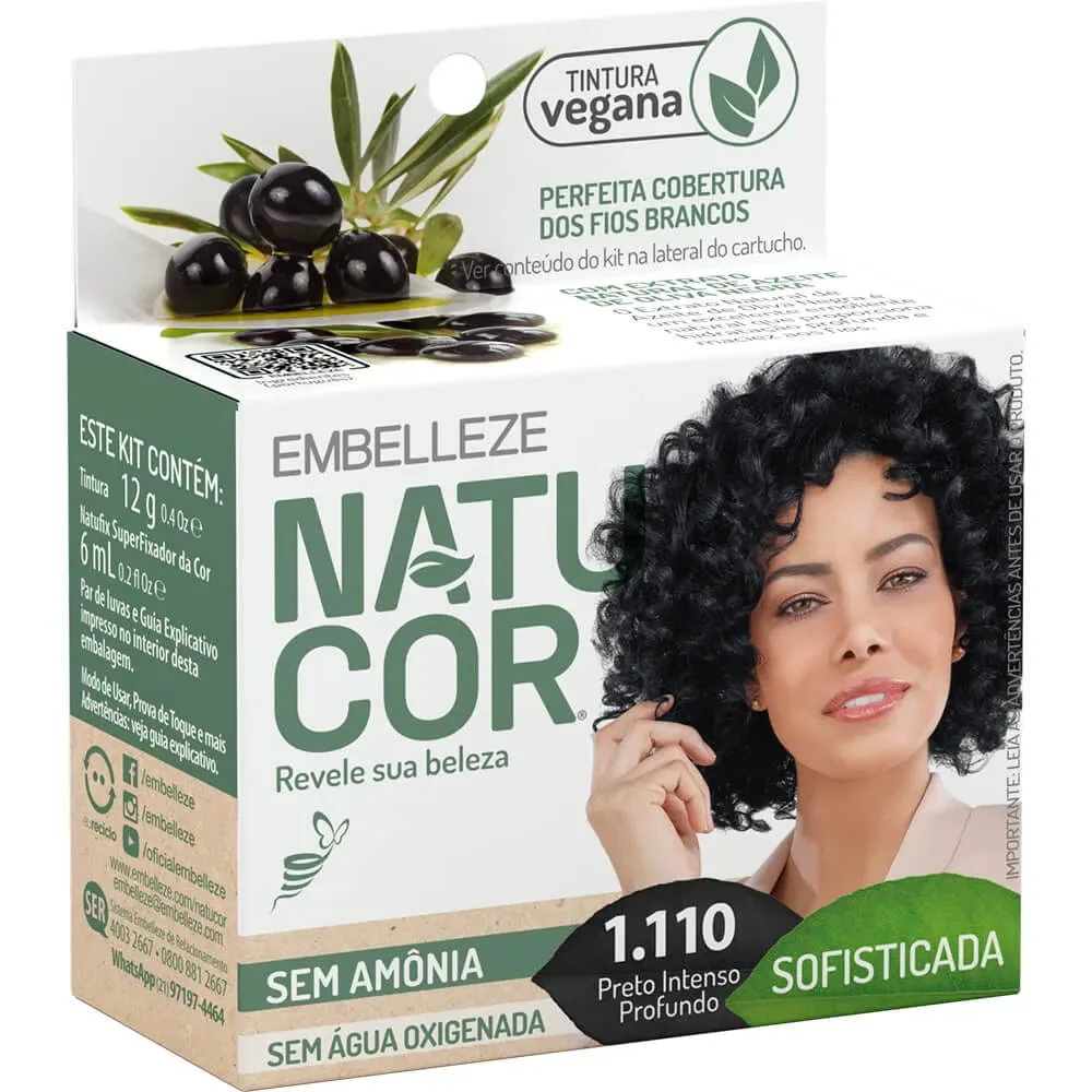TINTA NATUCOR 1.110 AZEITE DE OLIVA NEGRA