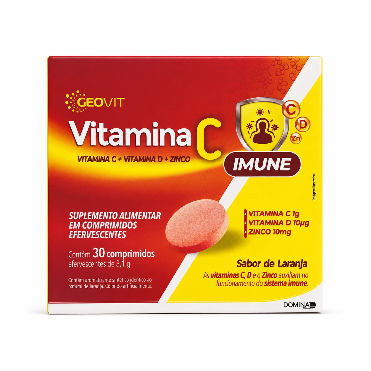 VITAMINA C + D + ZINCO 1G 30CPS EFERVEC