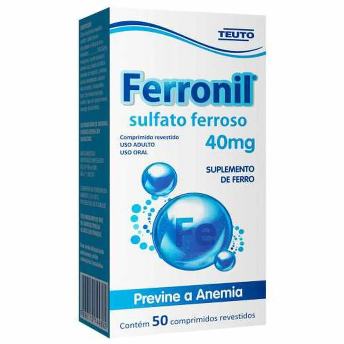 FERRONIL 40 MG C/ 50 CP REV
