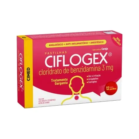 CIFLOGEX 3MG 12PAST CEREJA