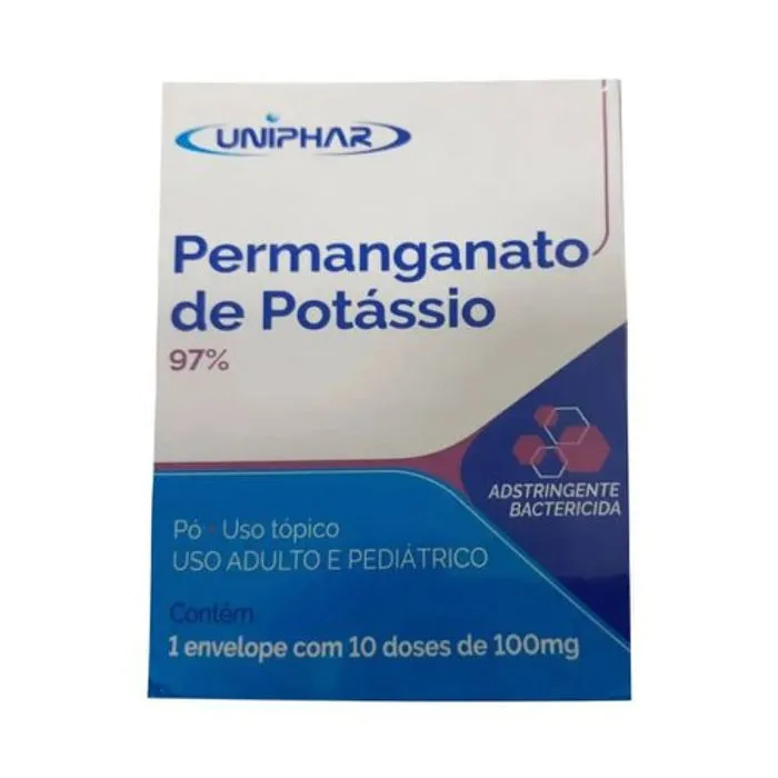 PERMANGANATO DE POTASSIO 100MG C/ 10UN