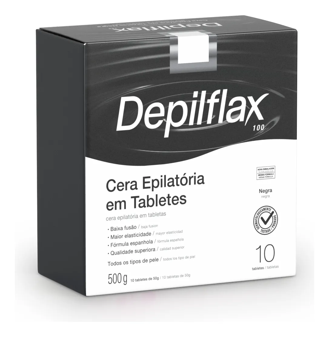CERA DEPILFLAX TABLET NEGRA 500G