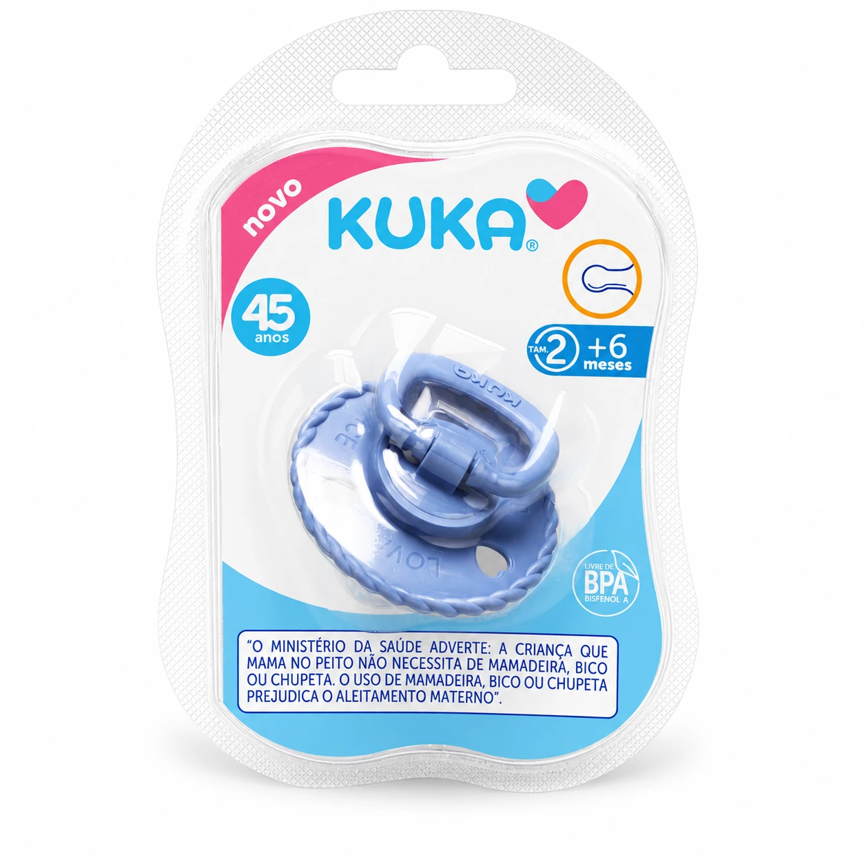 CHUPETA KUKA CLASSIC REDONDO TAM.2 AZUL