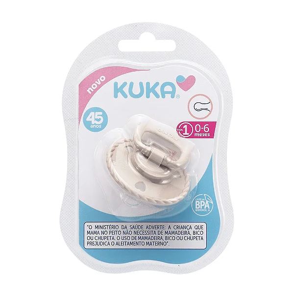 CHUPETA KUKA REDONDO N1 CINZA