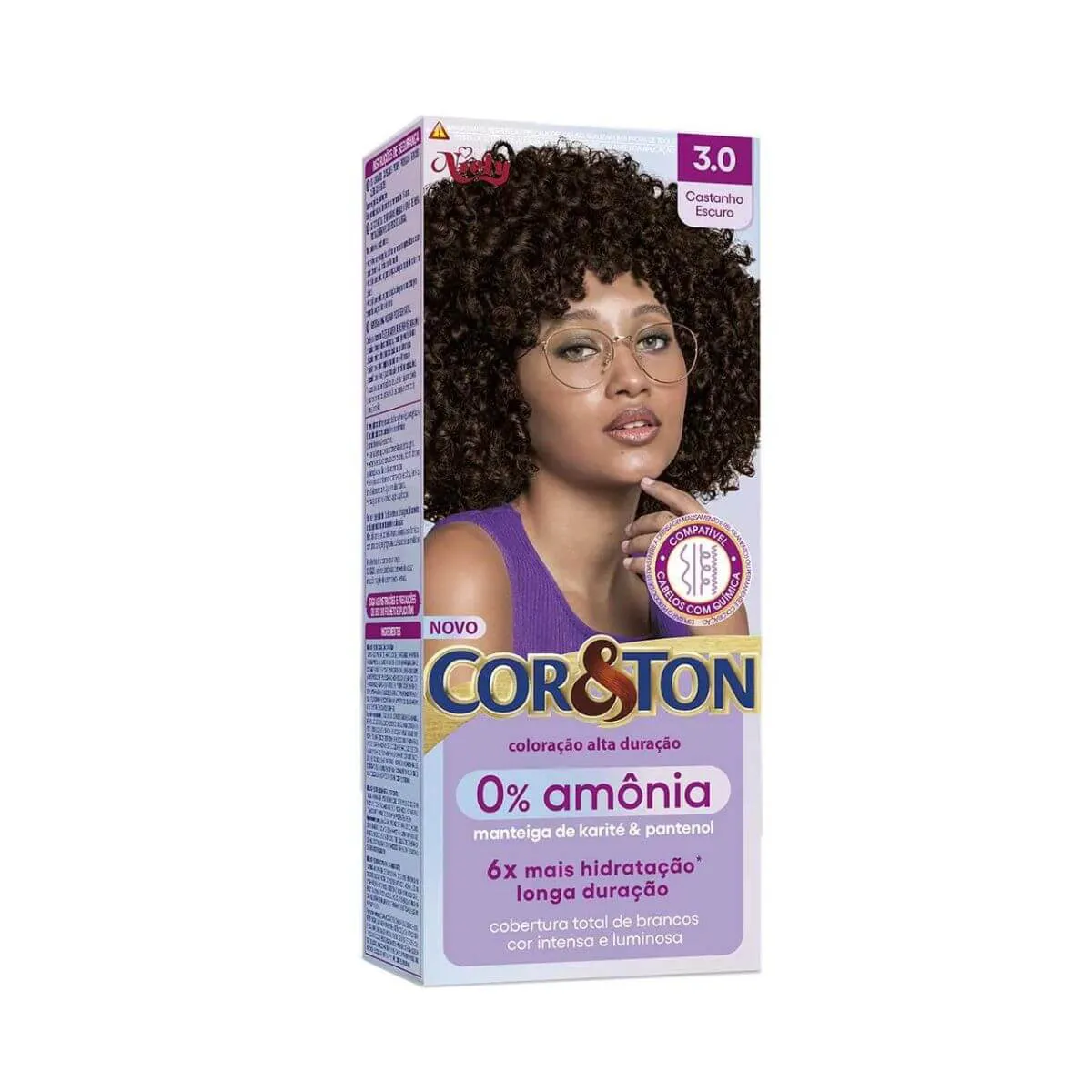 TINTA CORETON S/AMONIA 3.0 CASTANHO ESCURO