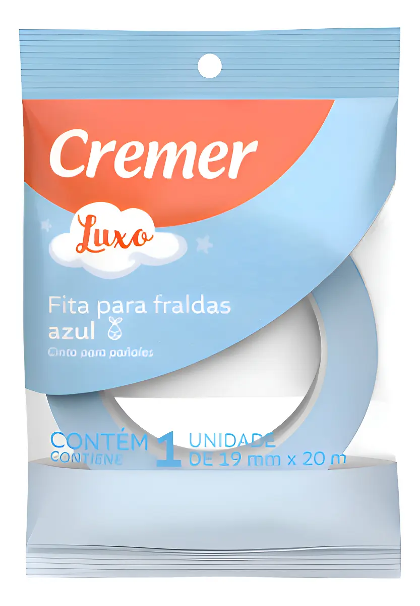 FITA CREPE CREMER LUXO AZUL