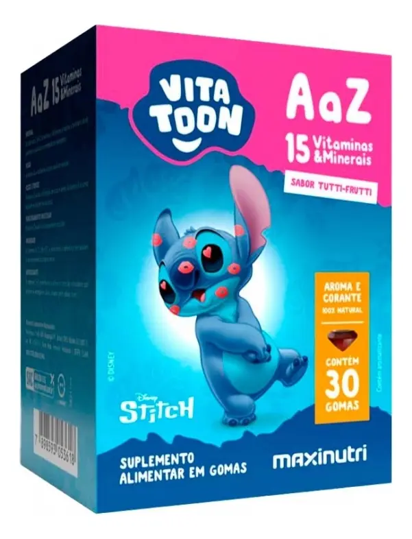 VITATOON STITCH A-Z TUTTI-FRUTTI 30 GOMAS