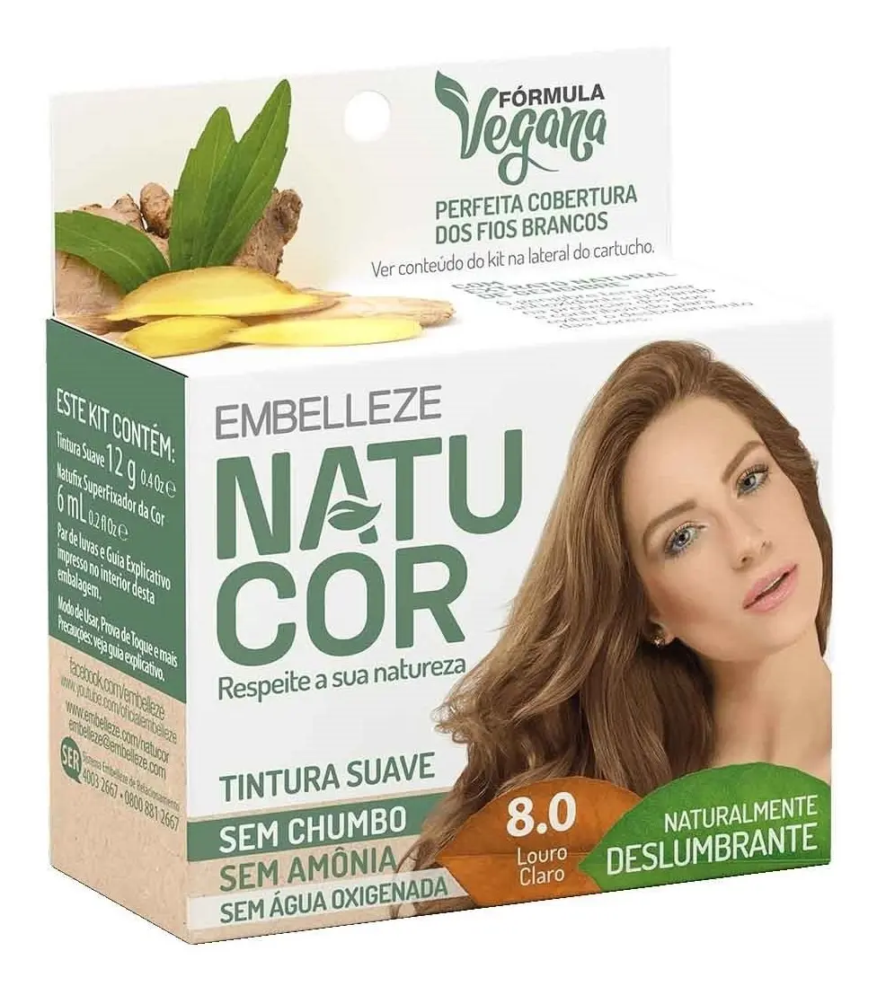 TINTA NATUCOR 8.0 LOURO CLARO