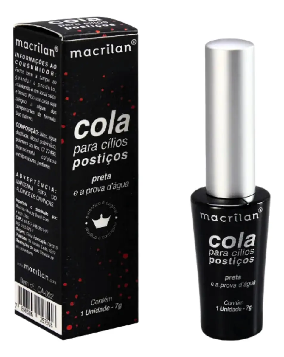 COLA P/ CILIOS MACRILAN PRETA