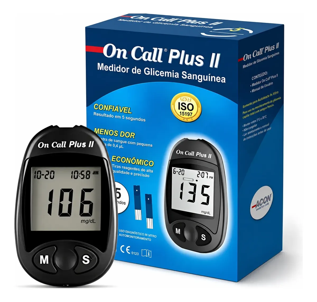 APARELHO GLICOSE ON CALL PLUS II