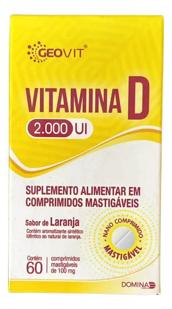 VITAMINA D 2.000UI 60CPS MASTIGAVEL