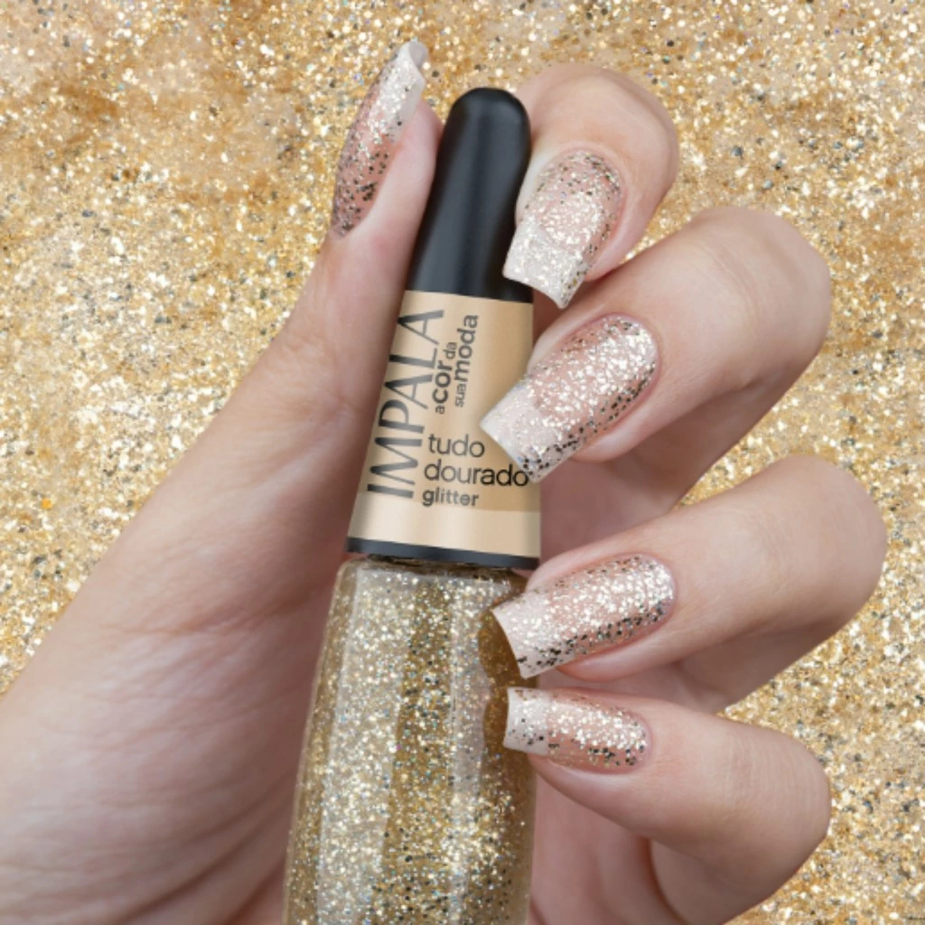 ESM IMPALA GLITTER TUDO DOURADO 7,5ML - foto 2