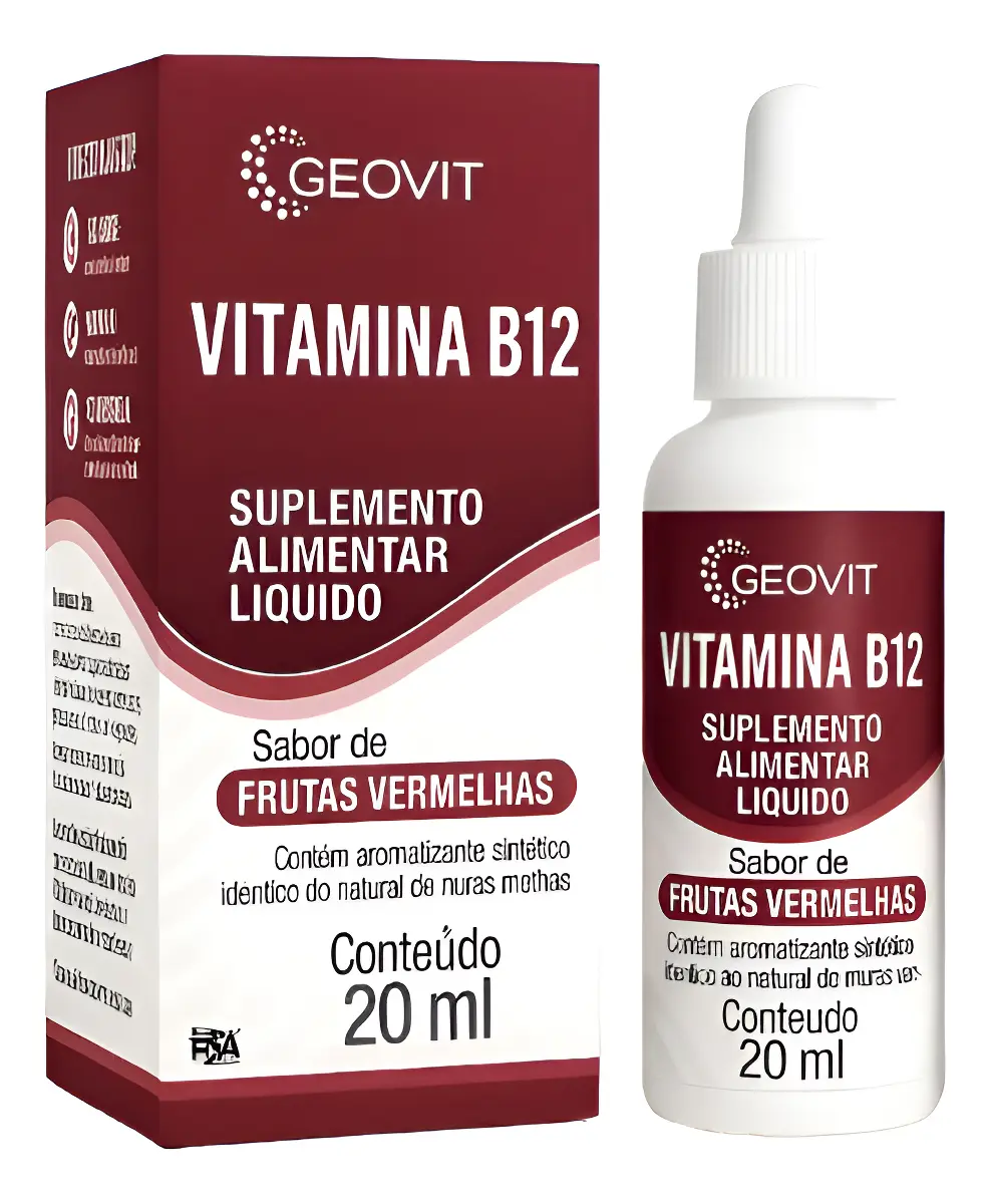 VITAMINA B12 GEOVIT 20ML FRUTAS VERMELHAS