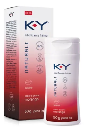 K.Y GEL LUBRIFICANTE SABOR E AROMA MORANGO 50G