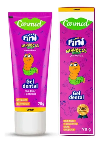 GEL DENTAL FINI MINHOCAS C/FLUOR 70G
