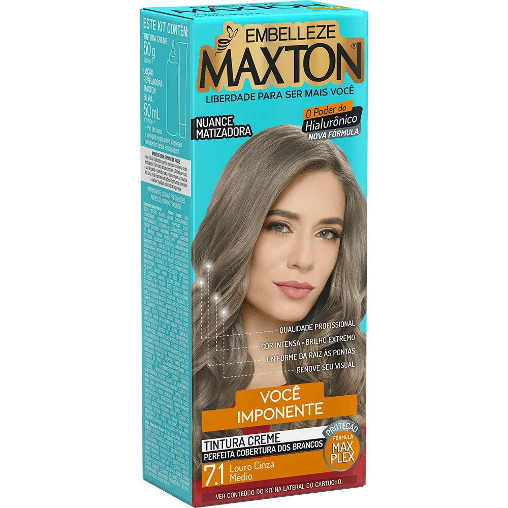 TINTA MAXTON 7.1 LOURO CINZA MEDIO