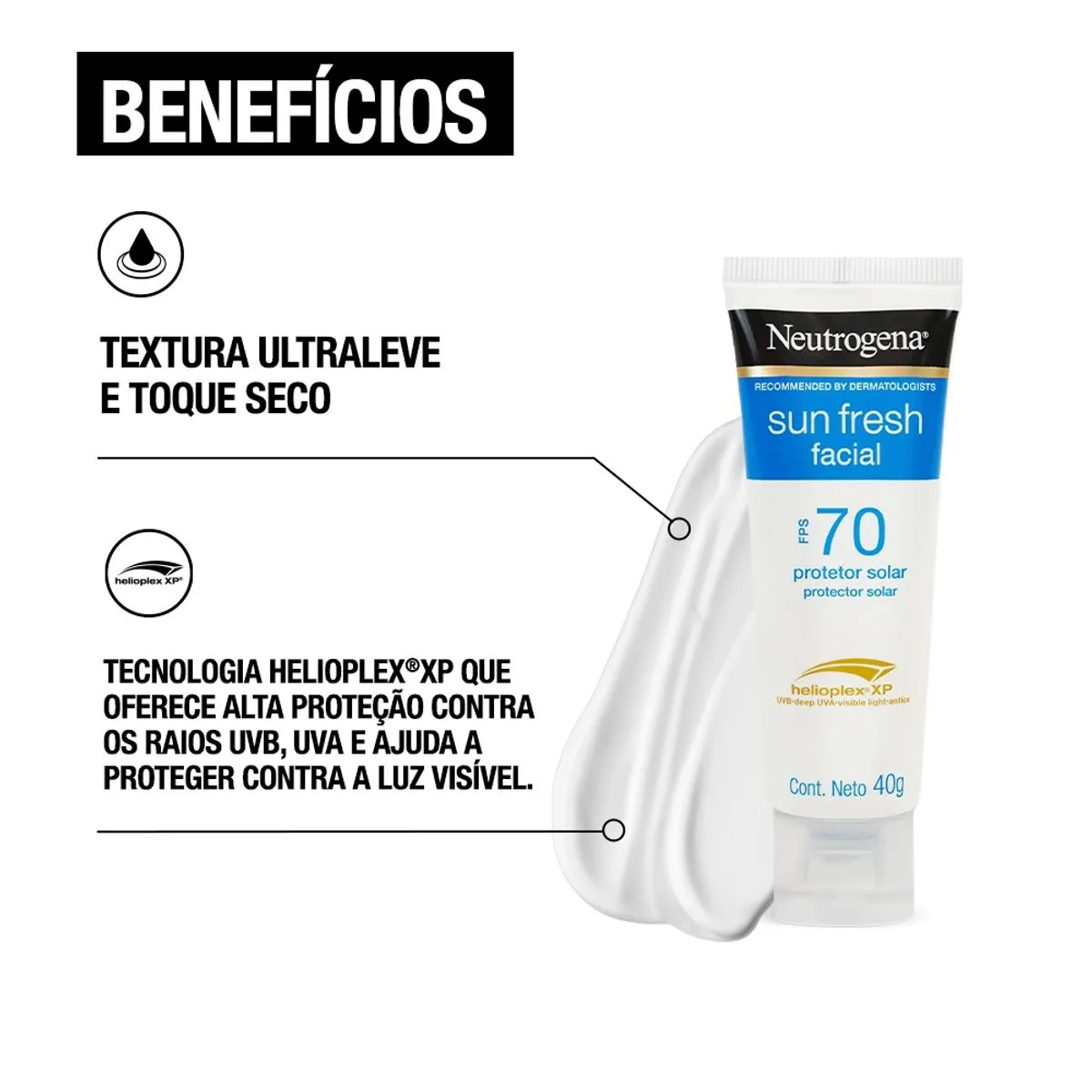 PROT SOLAR NEUTROGENA SUN FRESH FPS70 40G - foto 2