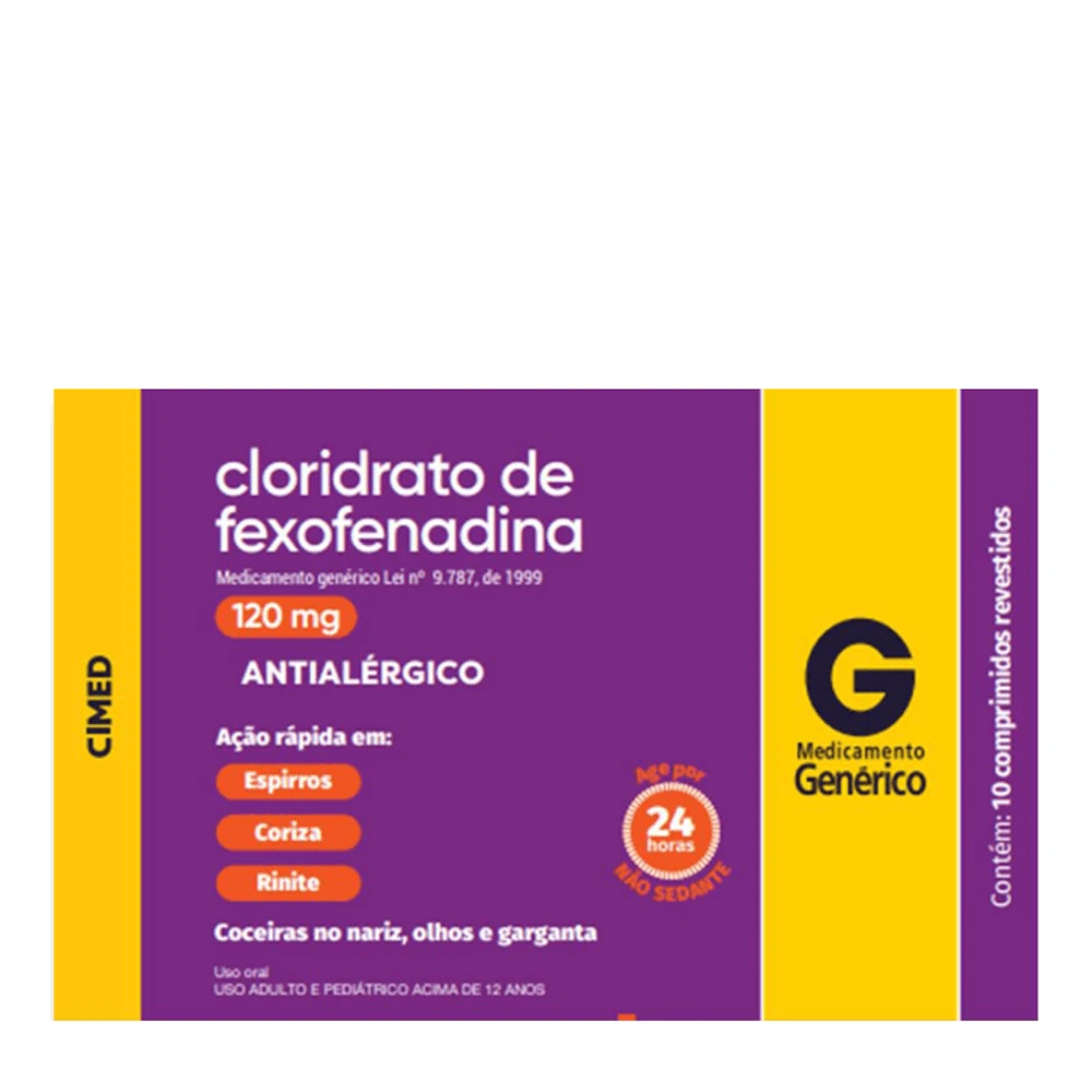 FEXOFENADINA 120MG 10CP