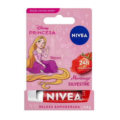 PROT LABIAL NIVEA PRINCESA MORANGO RAPUNZEL 4,8G