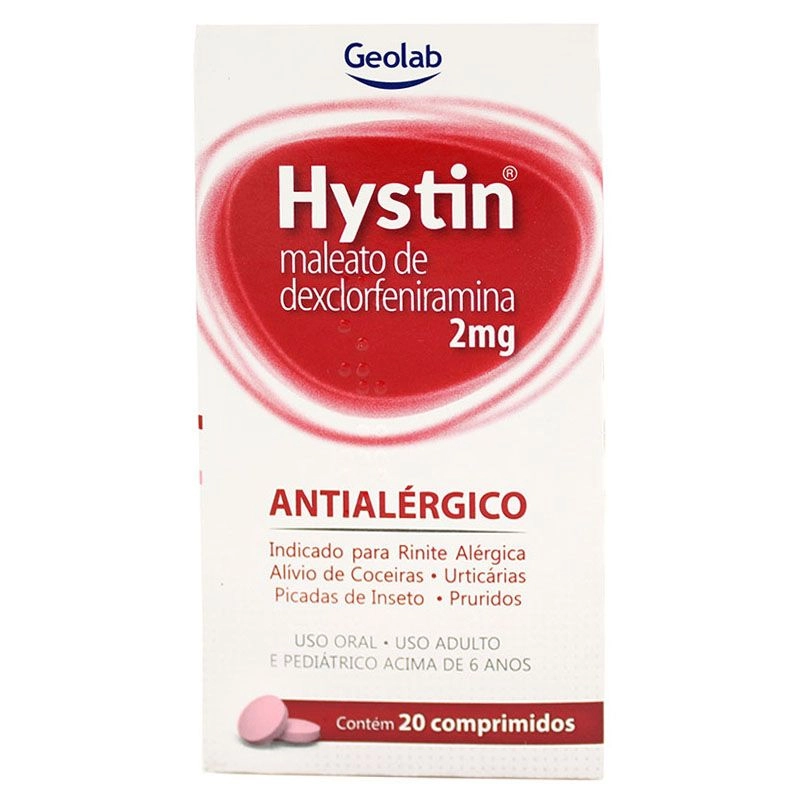 HYSTIN 2 MG C/ 20 CP