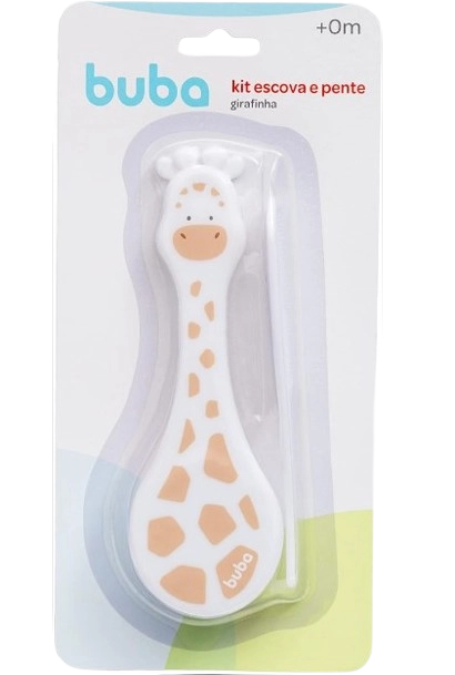 KIT ESCOVA E PENTE GIRAFINHA