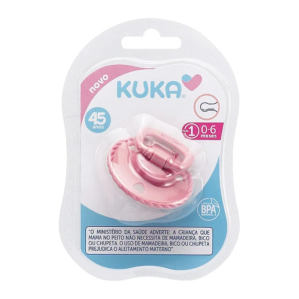 CHUPETA KUKA CLASSIC REDONDO N1 ROSA