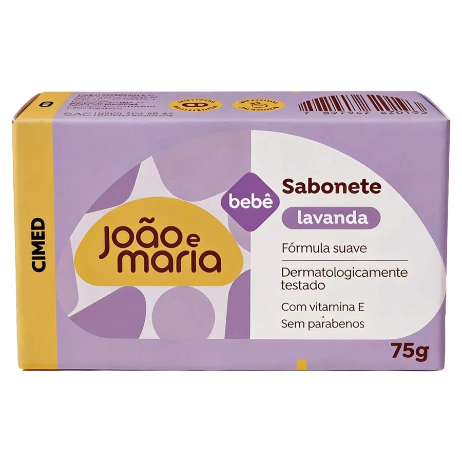 SAB BARRA JOAO E MARIA LAVANDA 75G