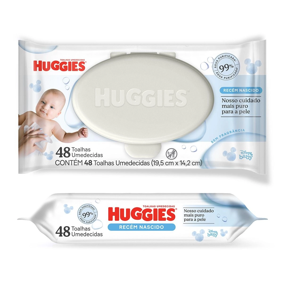 TOALHA UMED HUGGIES RECEM NASCIDO 48UN