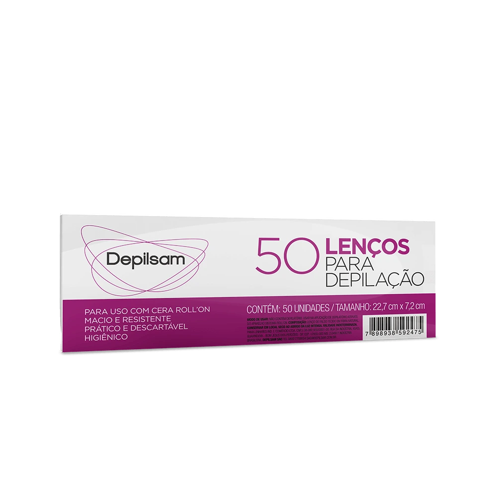 LENCO P/ DEPILACAO DEPILSAN 50UN