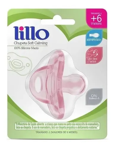 CHUPETA LILLO SILICONE N2 ROSA