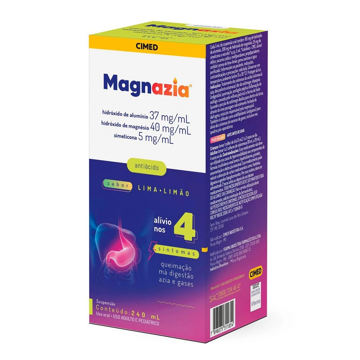 MAGNAZIA SUSP ORAL 240 ML
