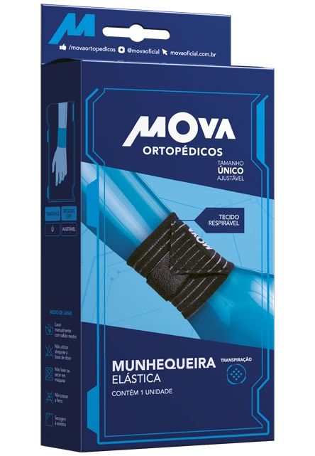 PROTETOR DE PUNHO U PRETO MOVA