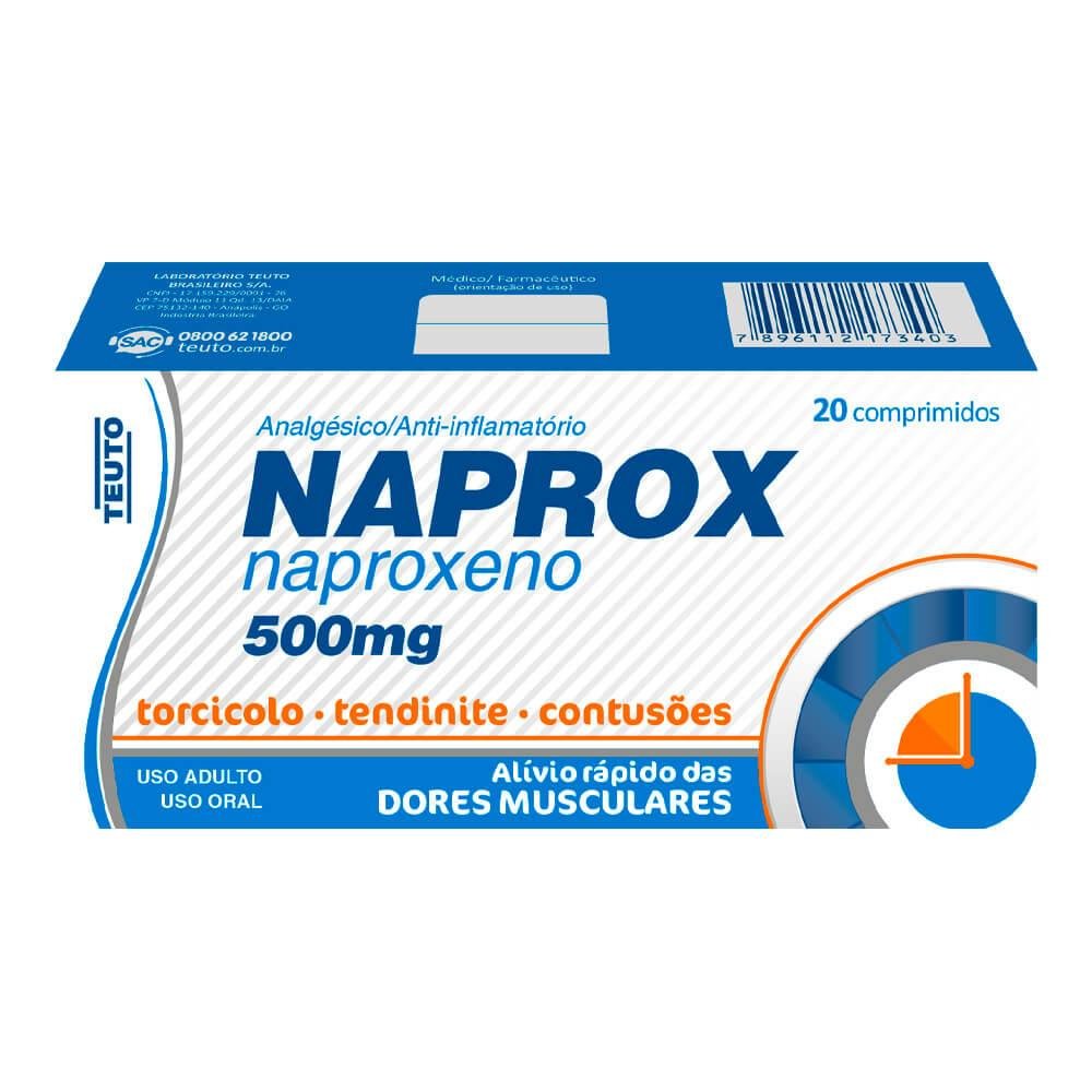 NAPROX 500 MG C/ 20 CP