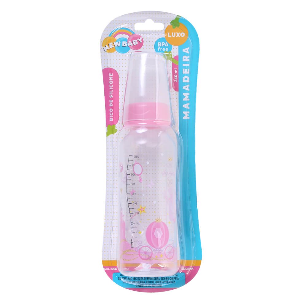 MAMADEIRA CLEAN ORTO 240ML ROSA