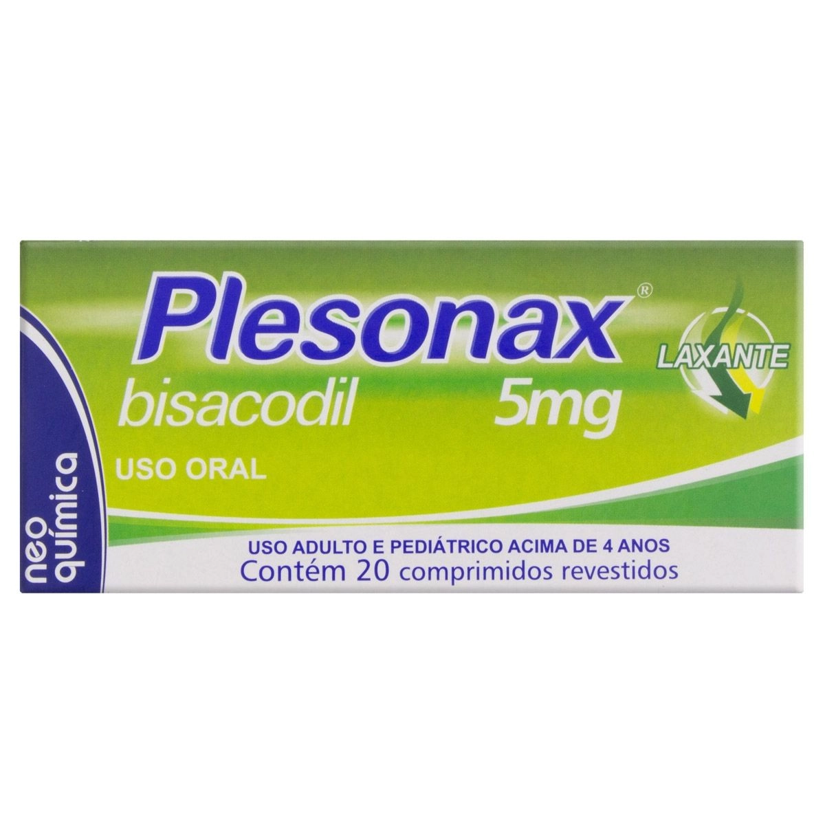 PLESONAX 5 MG C/ 20 CP REV