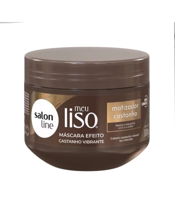 MASC SALON L MEU LISO MATIZADOR CASTANHO 300G
