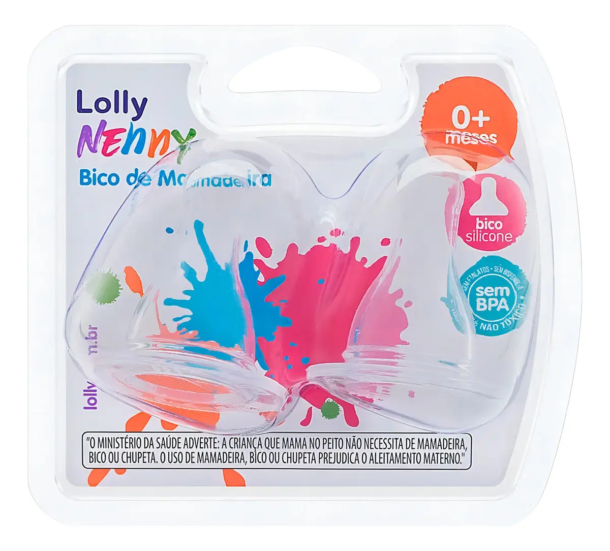 BICO MAMADEIRA LOLLY SIL RED C/ 2 UND