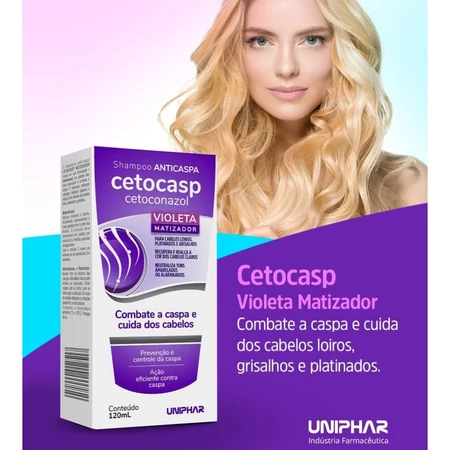 CETOCASP SHAMPOO VIOLETA MATIZADOR 120ML - foto 2