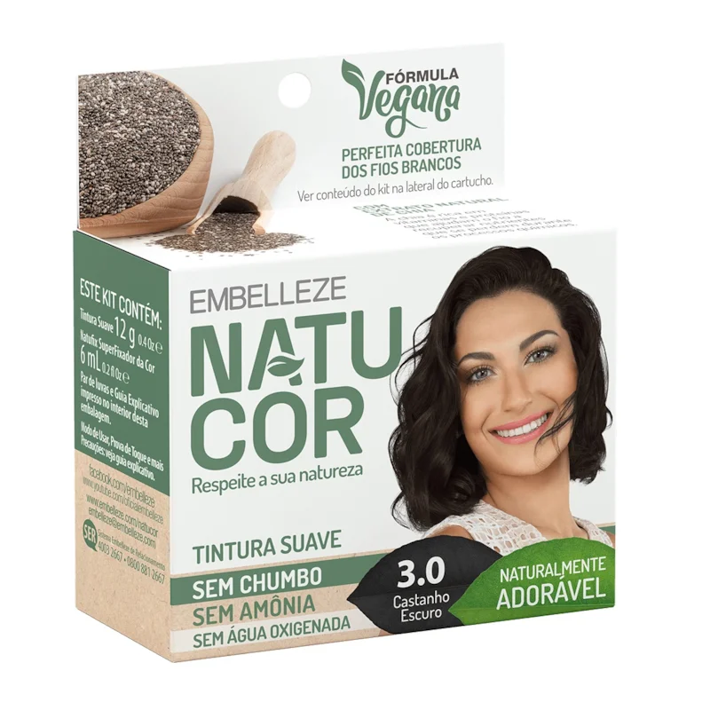TINTA NATUCOR 3.0 CASTANHO ESCURO