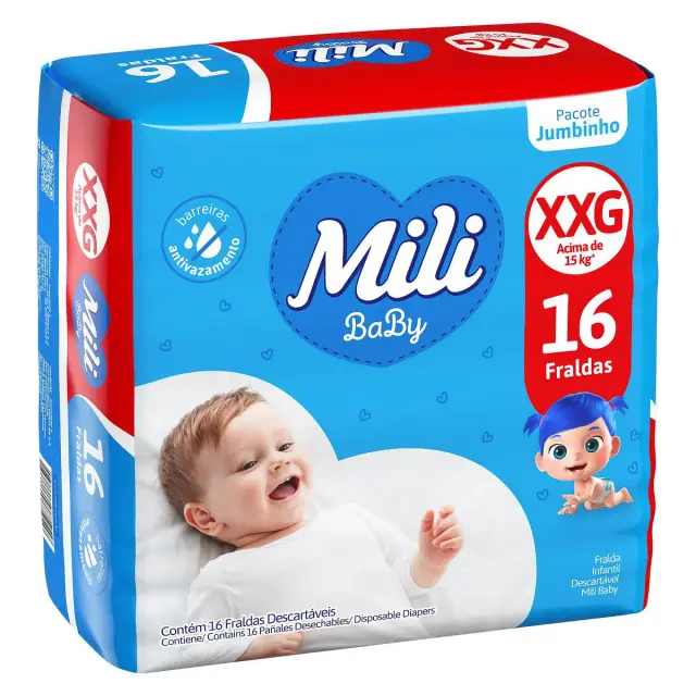 FRALDA MILI BABY XXG 16UN