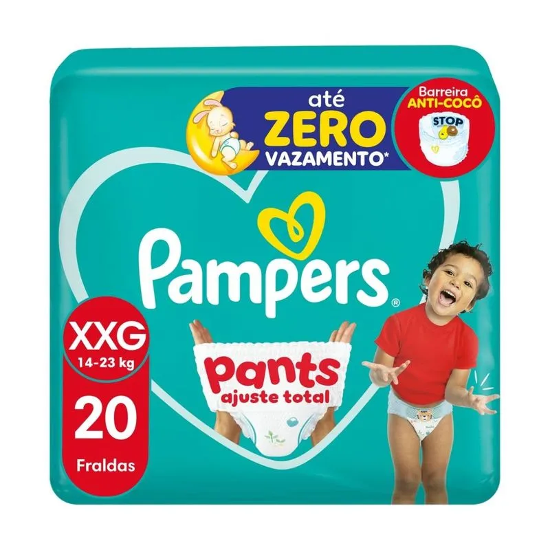 FRALDA PAMPERS PANTS XXG 20UN